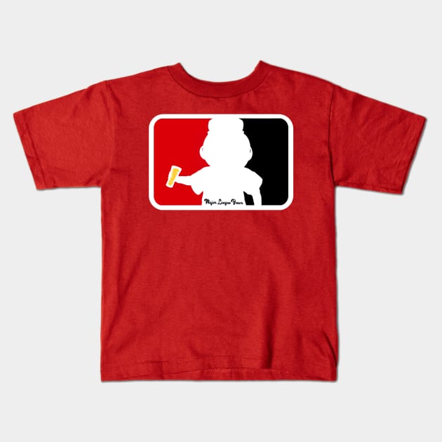 Mr. Redlegs Mascot Major League Brews Kids T-Shirt by Major League Brews 